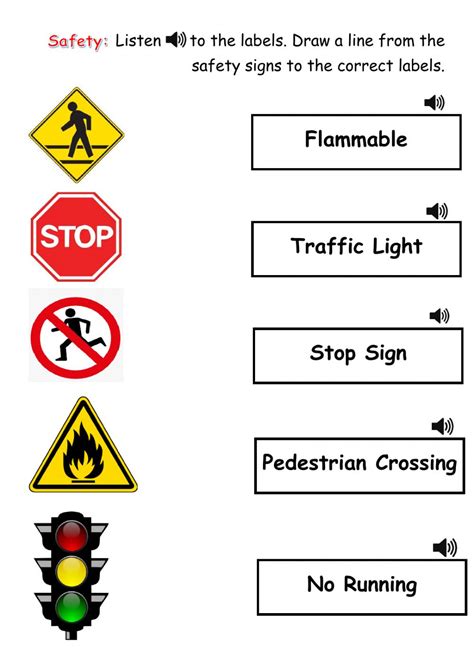 Free Printable Traffic Signs Worksheets | Lyana Worksheets