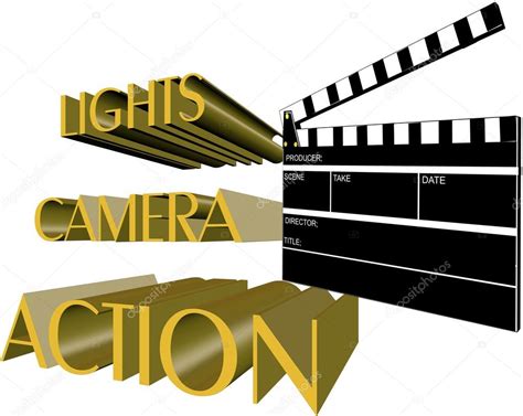 Lights camera action Stock Vector Image by ©retroartist #17161763