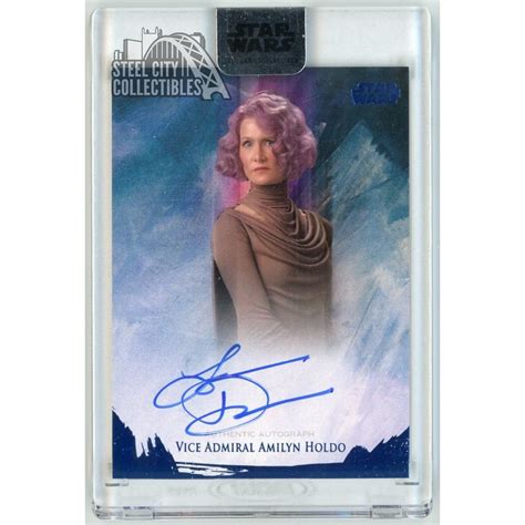 Laura Dern Vice Admiral Amilyn Holdo 2018 Topps Star Wars Stellar ...