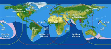 Satellite Phone Coverage Map