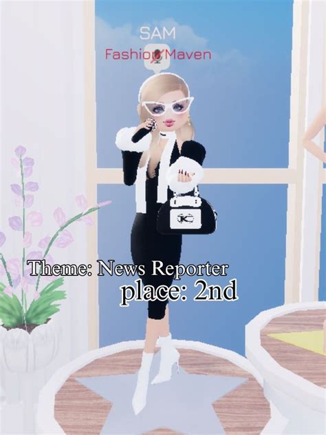 News Reporter dress to impress roblox outfit in 2024 | Retro, Dress to ...