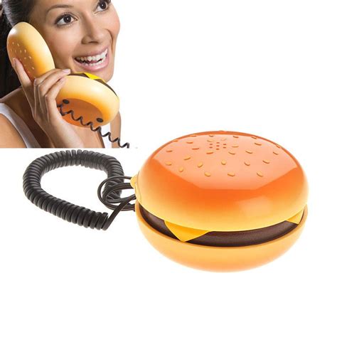 Analog Juno Hamburger Telephone Cheeseburger Burger Home Desktop Corded ...