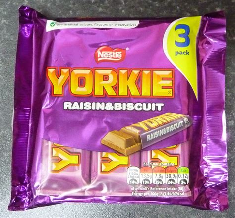 Something to look forward to: Nestlé Yorkie: Raisin & biscuit