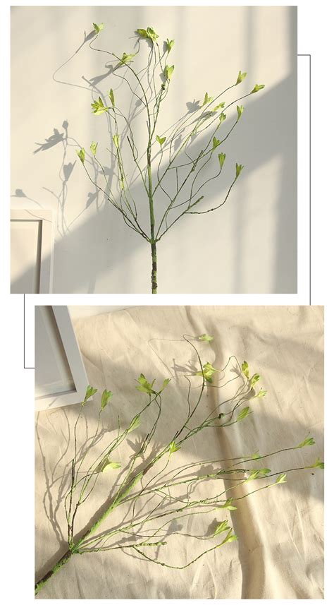 2021 Hot Sale Decorative Tree Branches Color Spring Willow Branch Green Decorative Flowers ...