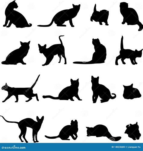 Human pet cat stock vector. Illustration of beautiful - 14023680