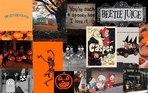 a collage of halloween images with pumpkins