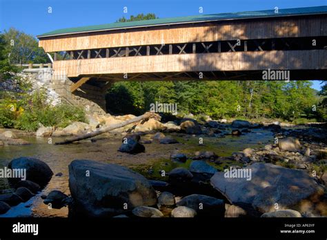 Jackson, NH, USA, Jackson Honeymoon covered bridge built in 1876 Stock Photo - Alamy