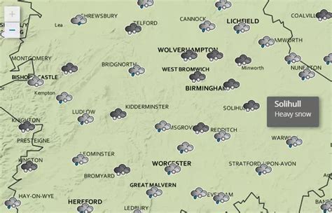 Will it snow in Solihull? This is the forecast for today - Birmingham Live