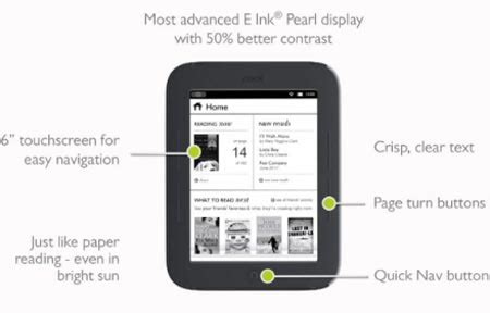 Barnes & Noble Shows $139 Touchscreen Nook‎, The Simple Touch Reader ...