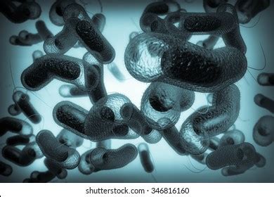 Close 3d Illustration Microscopic Cholera Bacteria Stock Illustration ...