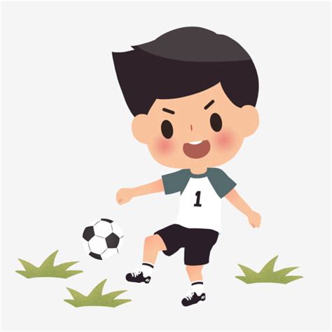 Boy Playing Football PNG Picture, Boy Playing Football, Boy Clipart ...