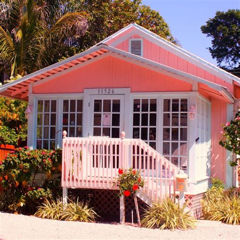 Pink cottage beach home | Beach cottage style, Tiny beach house ...