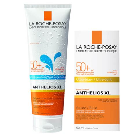 La Roche-Posay Face and Body Sunscreen Set for Oily and Acne-Prone Skin ...