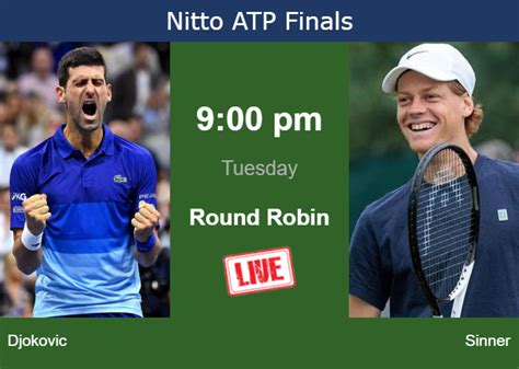 How to watch Djokovic vs. Sinner on live streaming in Turin on Tuesday ...