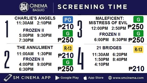 SM CINEMA BAGUIO MOVIE SCHEDULE FOR... - SM Cinema Baguio