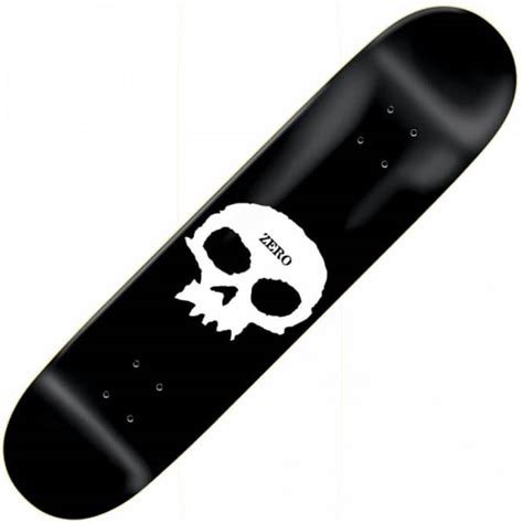 Zero Skateboards Zero Single Skull Deck 7.75" - Skateboard Decks from Native Skate Store UK