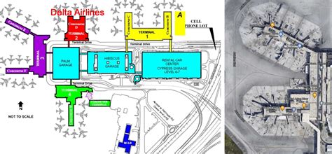 Terminal 3 map Fort Lauderdale Airport FLL