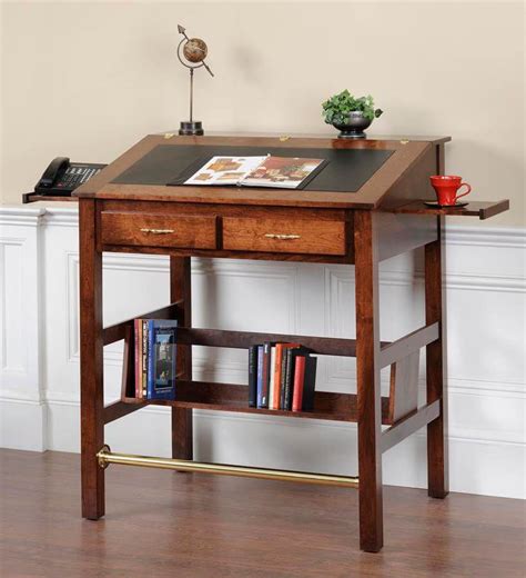 Anniston Solid Wood Stand Up Desk - Countryside Amish Furniture