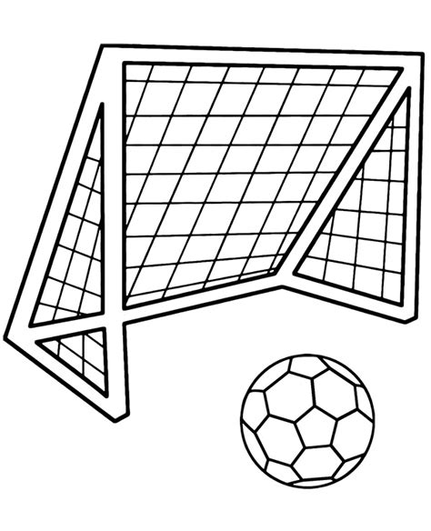 Football goal soccer coloring page - Topcoloringpages.net