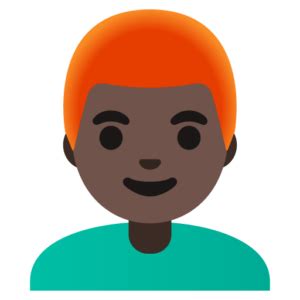 👨🏿‍🦰 Man: Dark Skin Tone Red Hair Emoji Meaning - From Girl & Guy ...