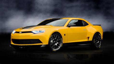 Yellow Chevrolet coupe, Chevrolet Camaro, Chevrolet Camaro Bumblebee ...