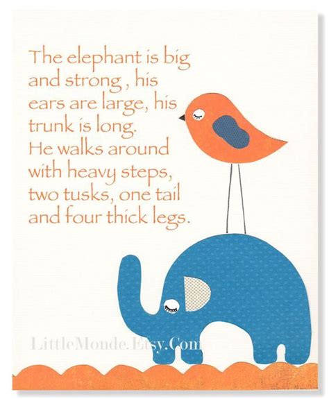 elephant rhyme | Zoo activities preschool, Kids poems, Zoo animals preschool activities