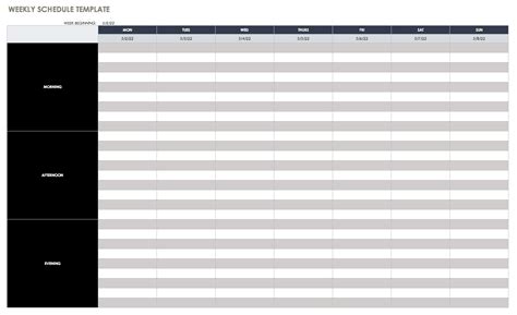 Excel Student Schedule Template For Your Needs