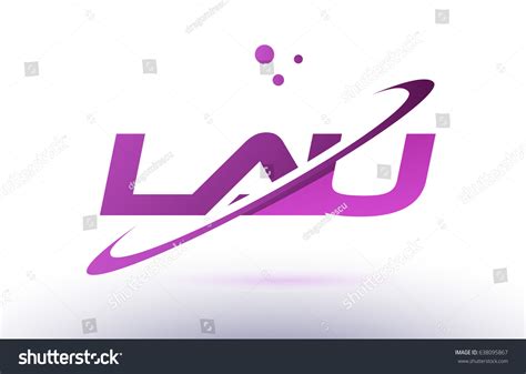 Lau L U Alphabet Letter Logo Stock Vector (Royalty Free) 638095867 | Shutterstock