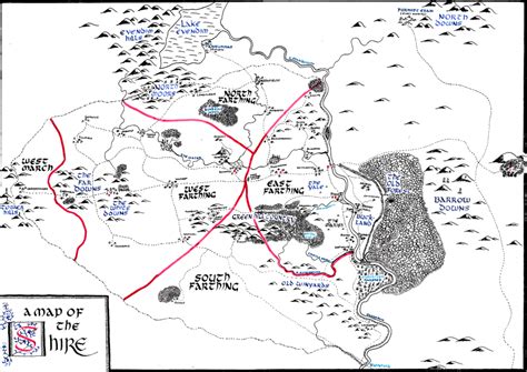 Map of the Shire by Astrogator87 on DeviantArt | The shire, Middle earth map, The hobbit