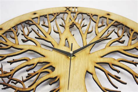 Tree Design Laser Cut Clock