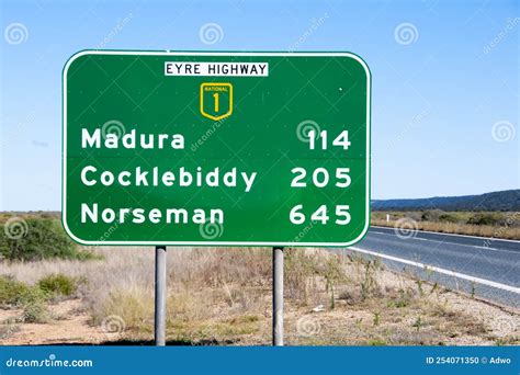 Eyre Highway stock photo. Image of australian, madura - 254071350