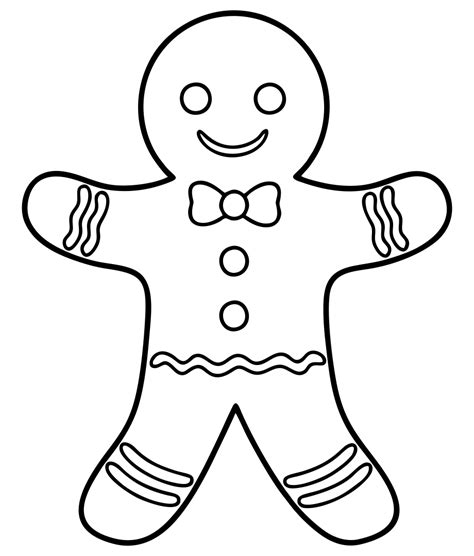 Printable Christmas Cookie Coloring Pages