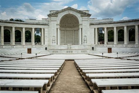 The Arlington Memorial Amphitheater at Arlington National Cemetery, in ...