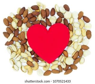 Mixed Nuts Heart Health Isolated On Stock Photo 1070521433 | Shutterstock