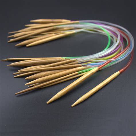 18Pcs/set Circular Bamboo Carbonized Knitting Needles – Hot Bargain Deals