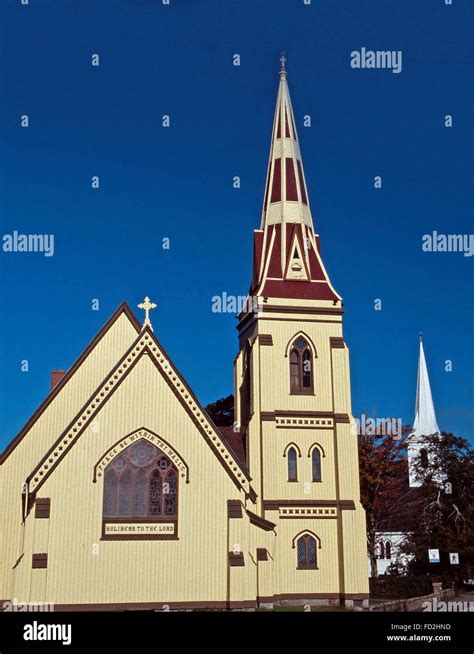 The Three Churches,Mahone Bay,Nova Scotia Stock Photo - Alamy