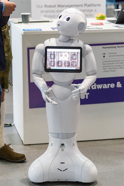 Pepper Roboter by Humanizing Technologies created for human interactions and business usage with ...