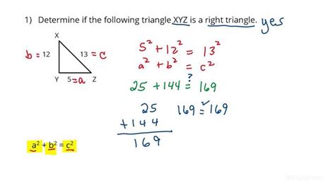 Converse Of The Pythagorean Theorem Problems