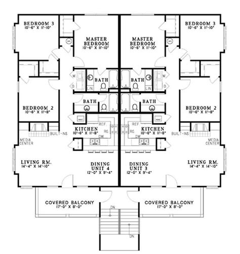 Fourplex Apartment Floor Plans | Floor Roma