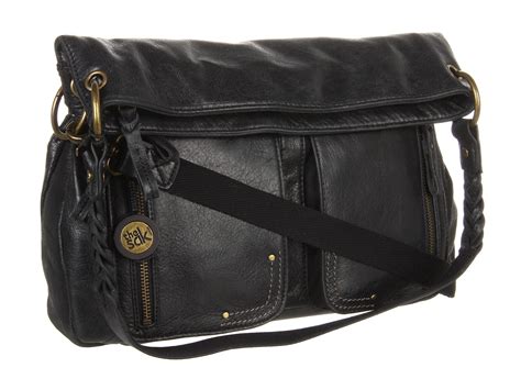 The sak Pax Leather Large Crossbody in Black (Black Brushed Leather) | Lyst