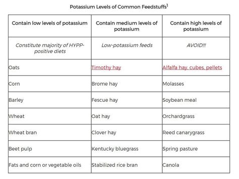 Diet chart for HYPP horse | Horses diet, Horses, Horse info