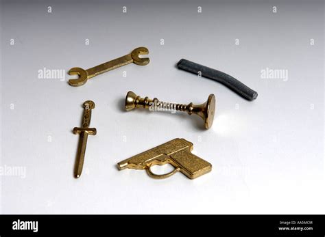 Cluedo Murder Weapons Stock Photo - Alamy