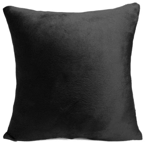 Throw Pillow Case Cover 18''x18'' Solid Color Plush Decorative Pillow Cover Protector Cushion ...