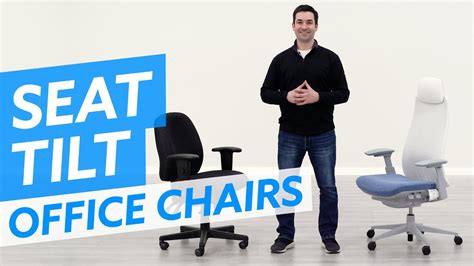 Closer Look: Seat Tilt Adjustments On An Ergonomic Office Chair - YouTube