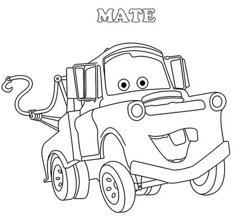 Printable Coloring Pages Of Tow Mater