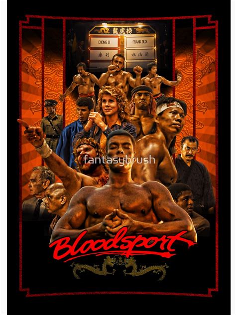 "BLOODSPORT alternative movie poster" T-shirt by fantasybrush | Redbubble