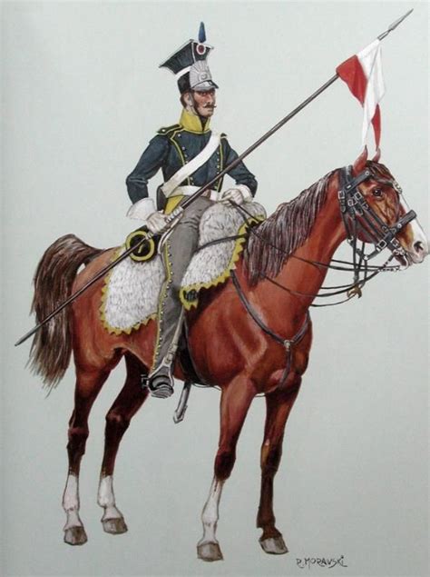 polish lancer Trooper in Campaign Dress | Cavalry, Napoleonic wars, Military history