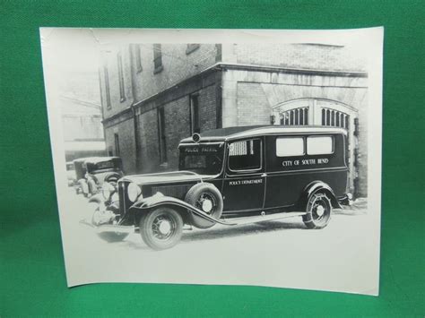 Studebaker Photo 8x10" City of South Bend Police Car Patrol Station ...