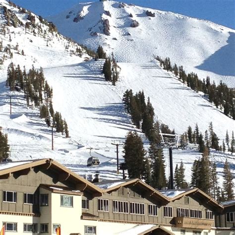 Mammoth Mountain, Main Lodge At the end of a beautiful day Mammoth ...