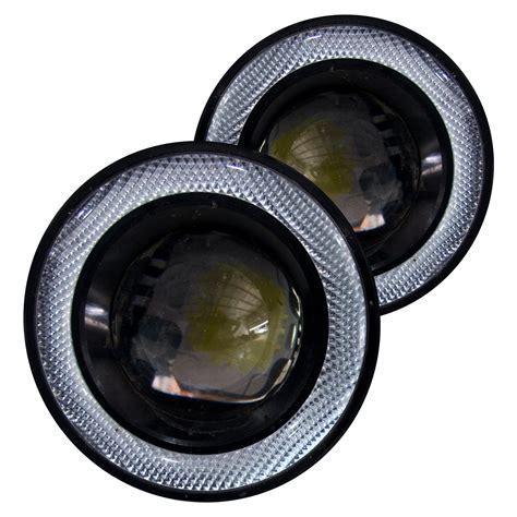 Race Sport® RS-3.5W-FOG - 3.5" Round Projector LED Fog Lights with ...